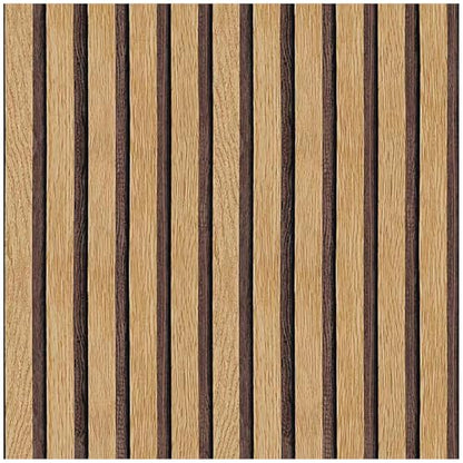 Wood Slat Peel and Stick Wallpaper Textured Contact Paper 17.3''×118'' - size: 17.3" x 118"