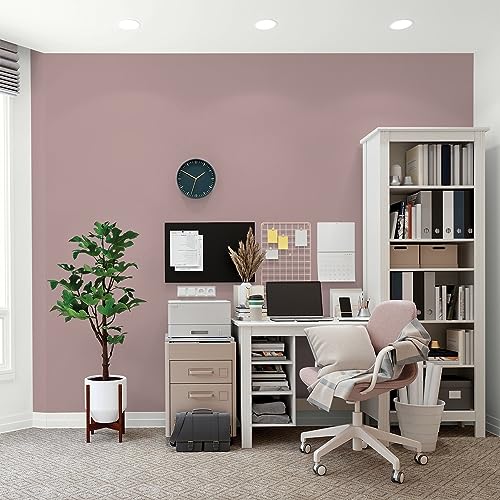 Glidden Total Interior Wall Paint & Primer All-in-One, Tawny Mushroom/Red, Flat, 1 Gallon - color: Tawny Mushroom, size: 128 Fl Oz (Pack of 1)
