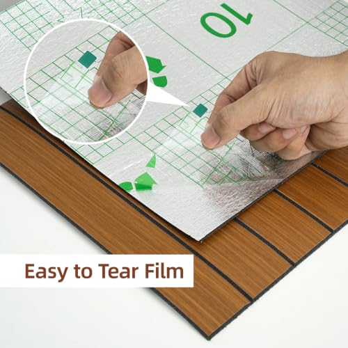 WADILE Peel and Stick Wood Slat Wall Panels 12x12in PVC 30 Pack - color: Dark Brown 03, size: 12"x12" 30PC