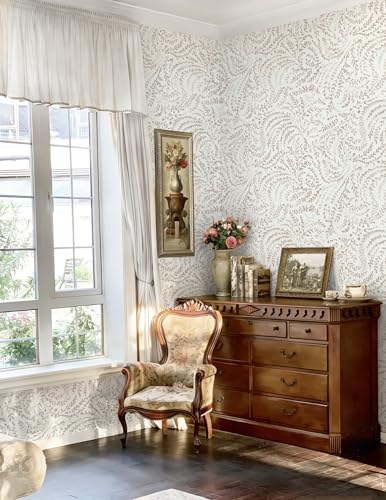 Heroad Peel and Stick Wallpaper Modern Boho Contact Paper Neutral Beige Wall Paper Removable Waterproof Self Stick Renter Friendly Wallpaper for Bedroom Living Room Bathroom Kitchen Vinyl 17.3”x393” - color: Light Brown, size: 17.3" x 393"