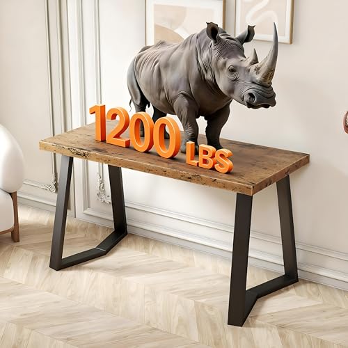 28 Inch Dining Table Legs, 28" W Metal Desk Legs for Table Set of 2 - color: Trapezoidal