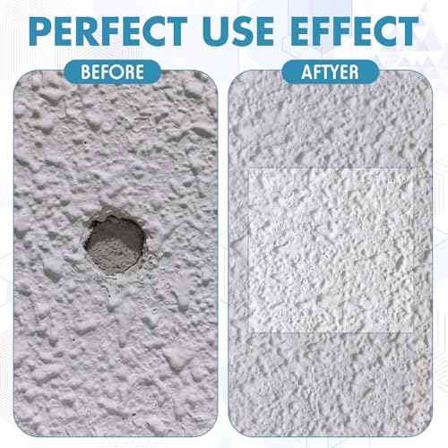 Pangda 20 Pack Self Adhesive Drywall Patch 3.9 x 3.9 Inch Pre Textured