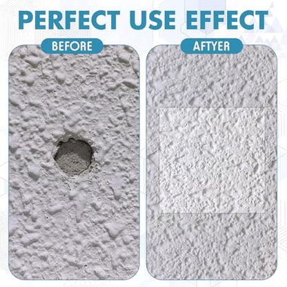 Pangda 20 Pack Self Adhesive Drywall Patch 3.9 x 3.9 Inch Pre Textured