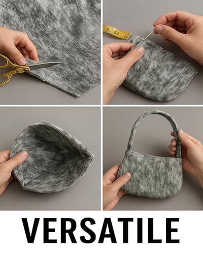 Suede Velvet Horse Belly Print Fabric Roadhouse Upholstery / 54" Wide/Sold By The Continuous Yard, for Cushions, Craft Fabric for Bags and Pillows, Seating, Furniture Upholstery - Pewter Gray