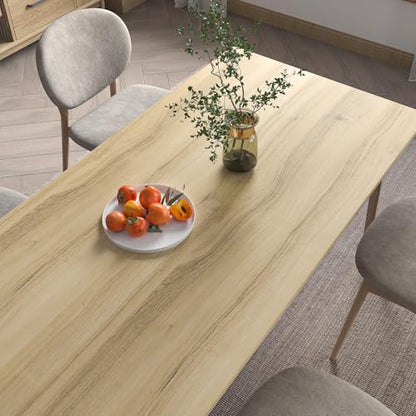 CHIHUT Large Size Wood Grain Contact Paper for Cabinet Shelf Waterproof Light Wood Peel and Stick Wallpaper for Kitchen Bathroom Faux Oak Wooden Wall Paper Self Adhesive Removable Vinyl Film 24"x472" - size: 24" x 472"