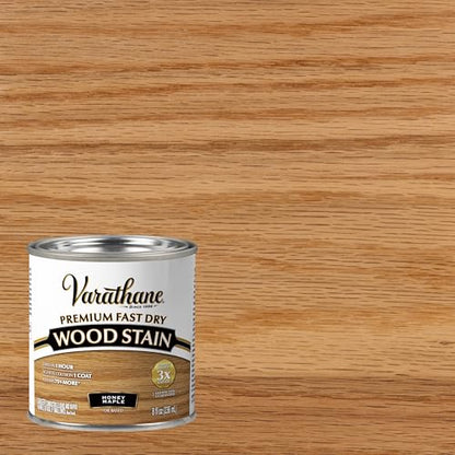 Varathane Premium Fast Dry Honey Maple Wood Stain - color: Honey Maple, size: 0.25 Quart (Pack of 1)