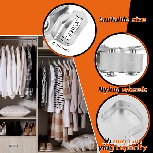 MorningRo 10 Pcs Mobile Home Cabinet Door Catch Double Post Friction Roller Catch Rv Cabinet Latch Closet Door Latch for Rv and Mobile Home