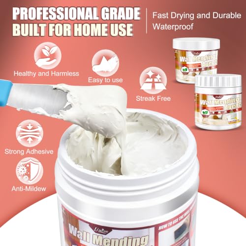 Drywall Repair Kit, 10.6oz Wall Spackle Repair Kit for Wall Hole Repair - size: 10.6oz