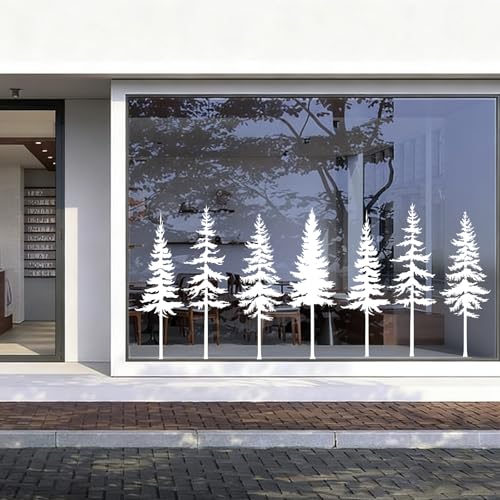 8pcs Large Pine Tree Stencils 32.5'' - 34'' Tree Wall Stencils - style: Large Pine Tree