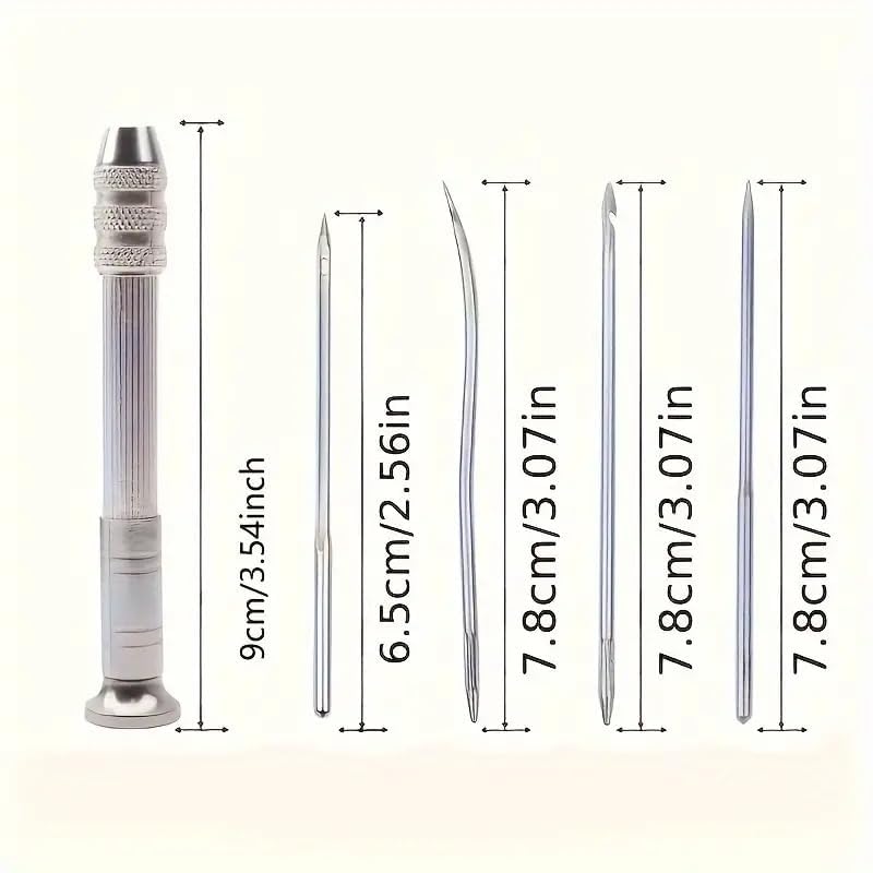 5pcs Sewing Tool kit, with Replaceable Heads - Multifunctional Shoe Repair and DIY Craft kit