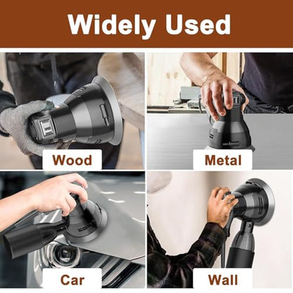 Viaky 36Pcs 125mm Sanding Discs, Wet Dry 5 Inch 8 Hole Hook and Loop 240 400 600 800 1000 1200 1500 2000 3000 Grit Round Sanding Pads, Orbital Sander Discs for Wood, Metal, Car, Furniture, Polishing