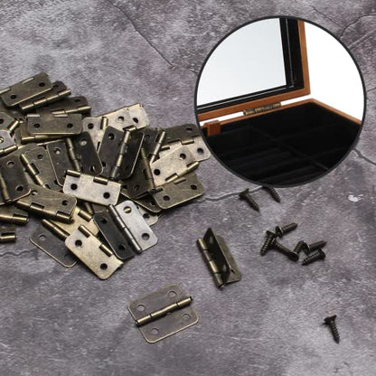 BokWin Mini Hinge 50PCS 18 x 15 mm for Wooden Jewelry Box
