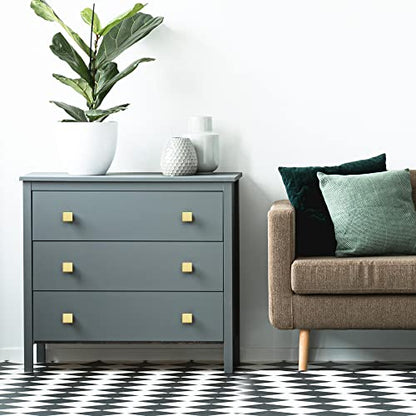 Ravinte Cabinet Knobs Brushed Brass Square Knobs, Drawer Knobs, 10 Pack - color: Brushed Brass