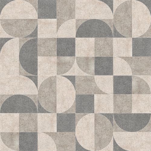 Chunlei Peel and Stick Wallpaper, Grey Beige Mid-Century Geometric Pattern, 236in x 17.7in, Waterproof Vinyl, Removable Reusable, Eco-Friendly, for Bedroom Living Room Rental Apartment - color: Beige04, size: 17.7" x 236.2"