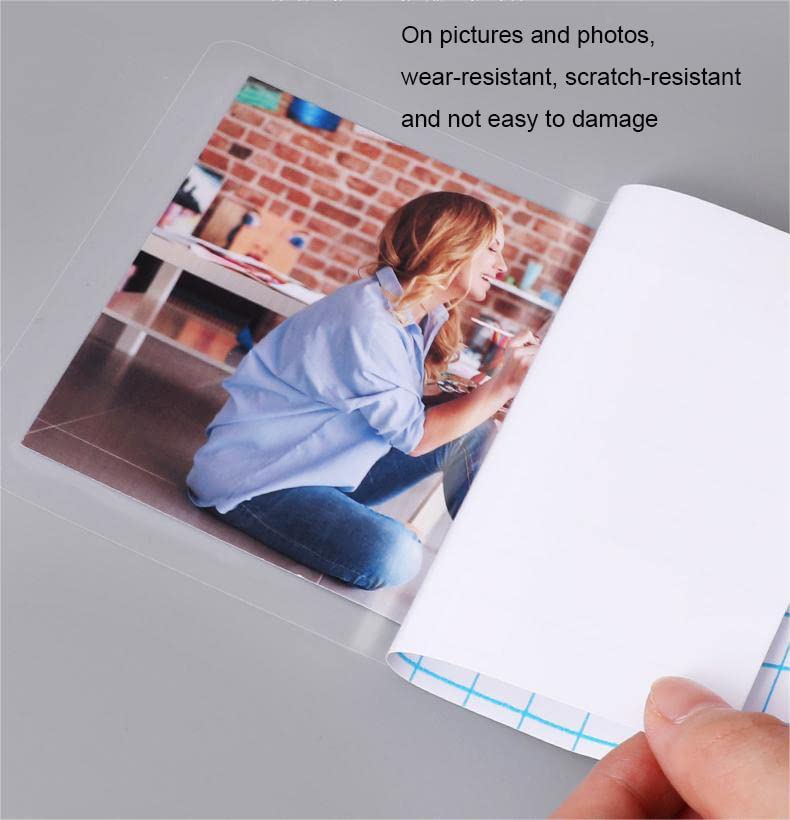 Clear Contact Paper Roll 17.7'' x 472'' Clear Glossy Self-Adhesive Film Cover Removable Protective Film Transparent Liners Drawers Shelves Kitchen Cabinets Desks Fridge Roll - color: Clear, size: 17.7"W x 472"L