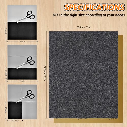 7 PCS Wet Dry Sandpaper 2500 Grit Sheets for Polishing & Finishing - color: 2500G, size: 9x11 Inch