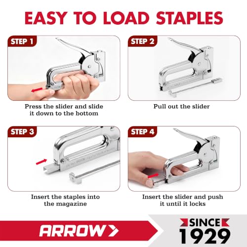 Arrow JT21CM Professional Light-Duty Staple Gun - size: 1-Pack