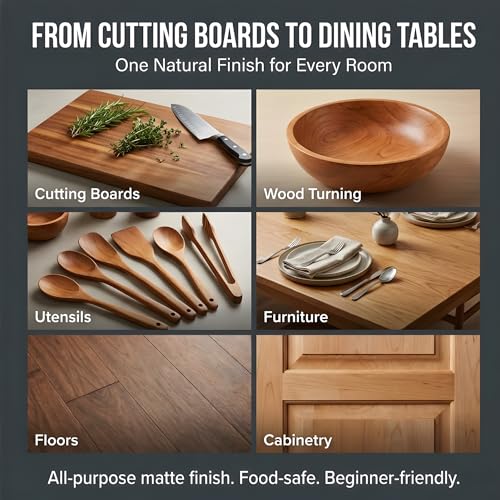 Millie's Tung Oil Cutting Board Oil with Beeswax - Food Safe Wood Oil Finish - Butcher Block Oil - 32 OZ Made in USA