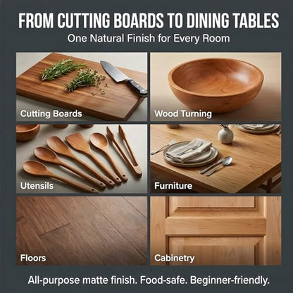 Millie's Tung Oil Cutting Board Oil with Beeswax - Food Safe Wood Oil Finish - Butcher Block Oil - 32 OZ Made in USA