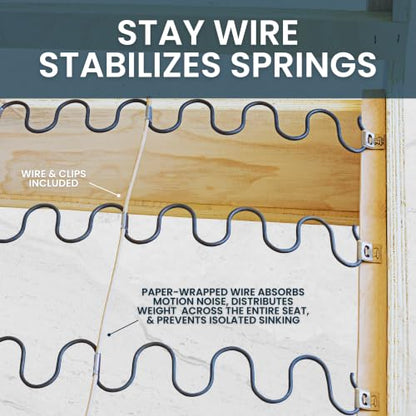 House2Home Sofa Spring Repair Kit, 15" Couch Fix Set - size: 15" 4-pack