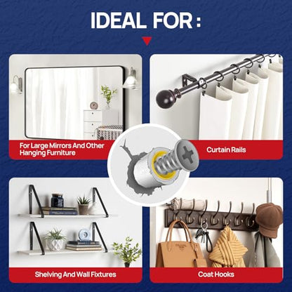 WRAPNLOCK Drywall Anchor Repair Kit - Fast Loose Anchor Fix