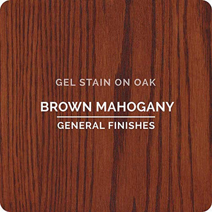General Finishes Oil Base Gel Stain, 1 Quart, Brown Mahogany - color: Brown Mahogany, size: 1 Quart