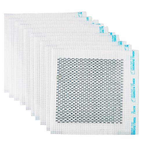 ToolPro Drywall Repair Patch - Self-Adhesive Galvanized Mesh Wall Patches for Hole Repair, 4 x 4 in. (10-Pack)