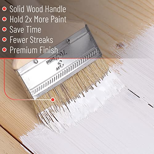 Bates- Chip Paint Brushes, 2 Inch, 48 Pack, Chip Brush, Brushes for Painting, Paint Brushes, Stain Brushes for Wood, Natural Bristle Paint Brush, 2 Inch Paint Brush, Chip Paint Brushes for Paint - size: 2 Inch, 48 Pack