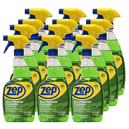 Zep All-Purpose Cleaner & Degreaser – Multi Use Multi Surface Solution – 32 oz- 12 Pack - size: 32 Fl Oz (Pack of 12)