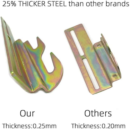 2Pcs #711 Bolt-On to Hook-On Bed Frame Conversion Brackets - color: 2Pcs Bed Frame Hooks