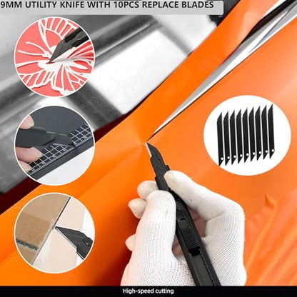 EHDIS Vinyl Wrap Window Tinting Tool – Tint Kit for Home Glass & Windows