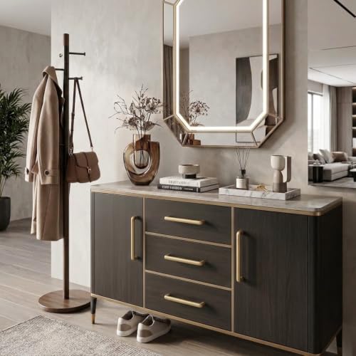 khtumeware 10 Pack Antique Champagne Bronze Cabinet Pulls 8-3/4 Inch(224mm) Hole Centers Satin Brass Cabinet Pulls Kitchen Cabinet Hardware for Cupboard Drawer Handles Dresser Pulls - color: Champagne Bronze, size: Cabinet Pulls 8-3/4" Hole Center