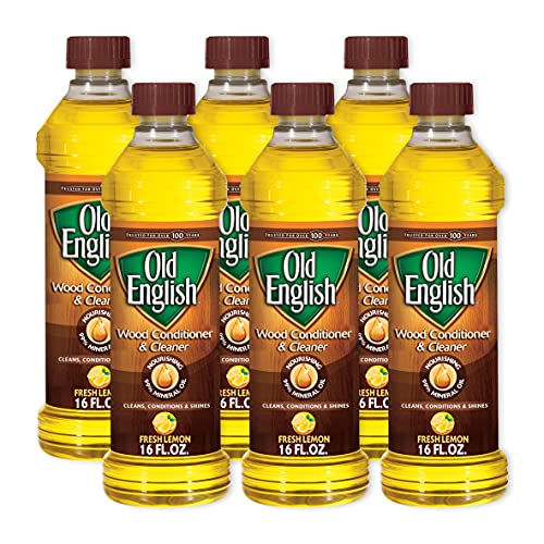 Old English Wood Polish, Lemon Oil Furniture Polish, 96 fl oz, 6ct - size: 96 Fl Oz (Pack of 1)