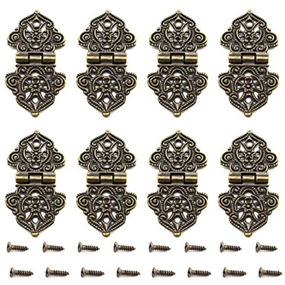 Antique Mini Folding Hinges Retro Bronze