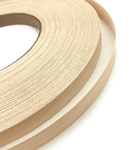 Edge Supply Birch 1-5/8" X 250' Roll of Plywood Edge Banding, Preglued Real Wood Veneer Edging, Flexible Veneer Edging, Easy Application Iron on Edge Banding for Restoration, Made in USA - size: 1-5/8" x 250'