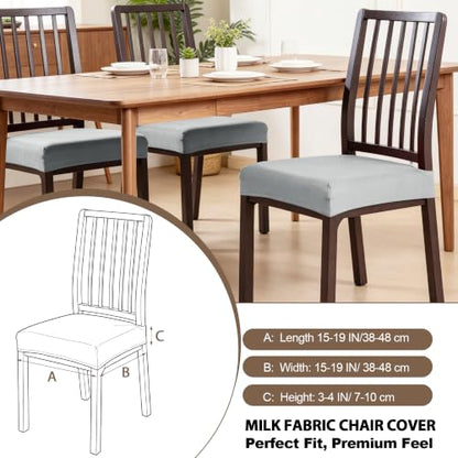 FUANGUI Dining Chair Covers Set of 2, Kitchen Chair Seat Covers - color: 04