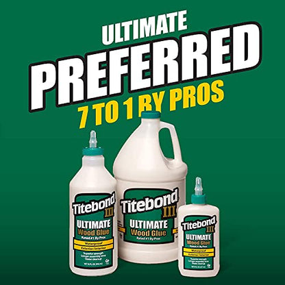 Titebond III Ultimate Wood Glue Bundle, 16-Ounces #1414 (4-Pack)