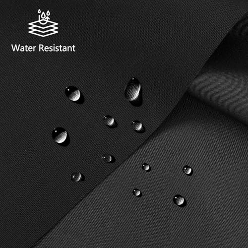 Waterproof Canvas Fabric by The Yard 600D Upholstery Fabric 58x72inch Black - color: Black, size: Pre Cut 2 Yard