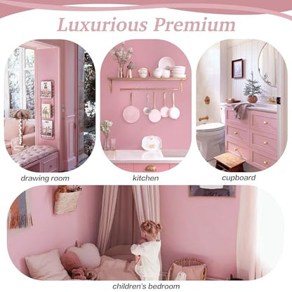 Dimoon 17.7''x236'' Peel and Stick Wallpaper Pink Contact Paper for New Environmentally Friendly Materials Thickening Upgrade Embossed Renter Friendly Wall Paper Modern Vinyl Wrap Countertop Bedroom - color: Pink, size: 17.7" x 236"