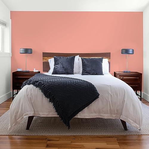Glidden Total Interior Wall Paint & Primer All-in-One, Holland Tile/Red, Flat, 1 Gallon - color: Holland Tile, size: 128 Fl Oz (Pack of 1)
