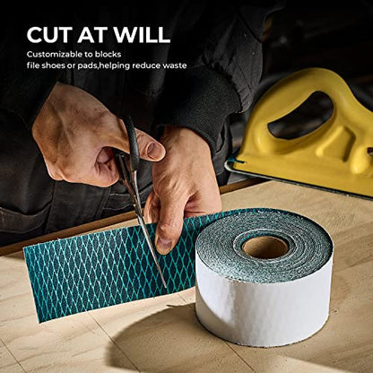 toolant Diamond Shape 400 Grit Sandpaper Roll, 2-3/4" Wide 10Yard Longboard - size: 400 Grit