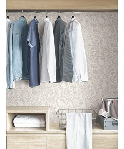 NuWallpaper by WallPops Cream Terrene Peel & Stick Wallpaper, NUS4304