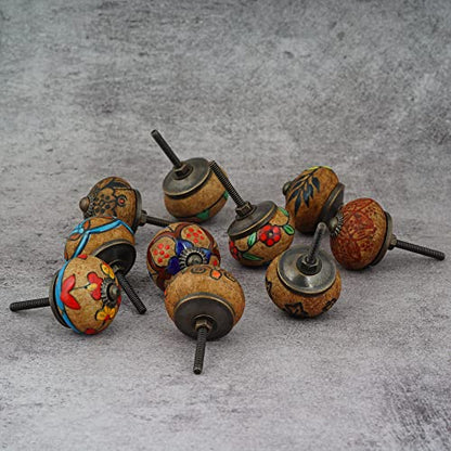 Drawer Knobs - Pack of 12 - color: Multicolor Dusty