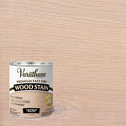 Varathane Premium Fast Dry Antique White Wood Stain - color: Antique White, size: 1 Quart (Pack of 1)
