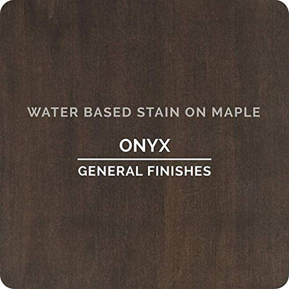 General Finishes Water Based Wood Stain, 1 Quart, Onyx - color: Onyx, size: 1 Quart