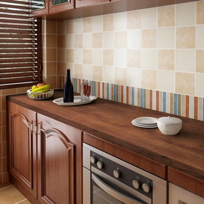 Wood Grain Contact Paper Peel and Stick Wallpaper for Cabinets Furniture - color: Reddish Brown, size: 17.7" x 216"
