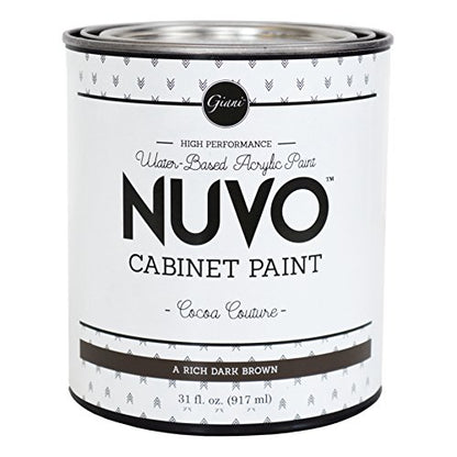 Nuvo Cabinet Paint (Cocoa Couture) Quart - color: Cocoa Couture, style: Quart