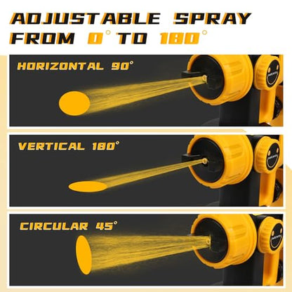 1000W HVLP Paint Sprayer High-Efficiency Electric Spray Gun with 6 Nozzles, 3 Patterns & Adjustable Flow, 40oz (1200ml) Detachable Container, Easy to Clean, for Home Improvement Projects