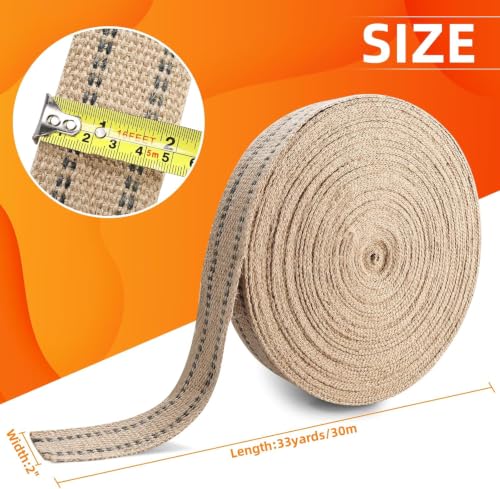 YaeCCC Chair Webbing (Black, 2"×33Yd) - color: black, size: 2"×33Yd