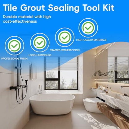 11 Pcs Silicone Caulking Tools & Grout Removal Tool, Silicone Caulk Tools